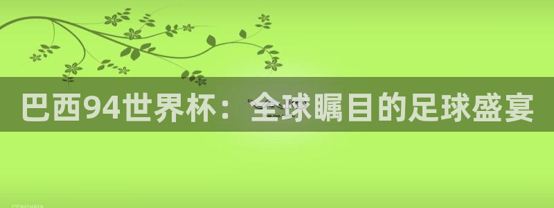 免费足球比赛直播高清：巴西94世界杯：全球瞩目的足球盛宴